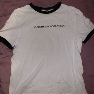 Zara Focus on the Good Things Tee